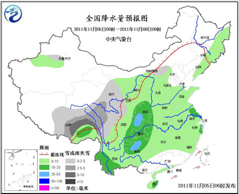 雨雪天氣告別東北 持續(xù)陰雨不舍南方