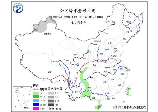 全國降水量預報圖。圖據(jù)中央氣象臺網(wǎng)站