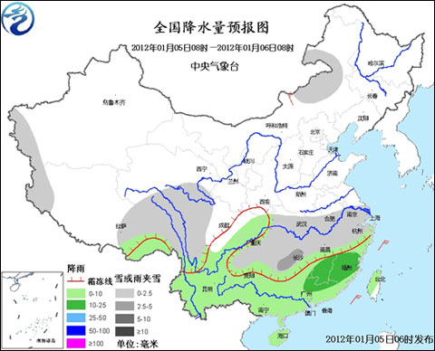 南方持續(xù)陰雨雪 近期天氣格局將難以改觀