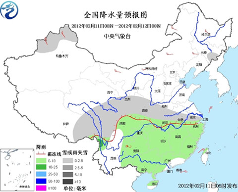 我國大部繼續(xù)回溫 南方降水范圍北擴