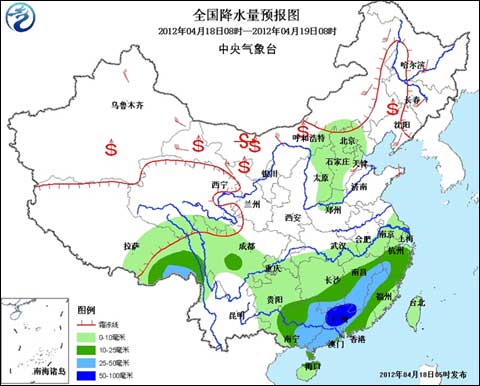 江南華南仍有較強降雨 需防范強對流災害