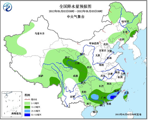 江南華南降水繼續(xù)減弱 東北春播區(qū)再迎雨水