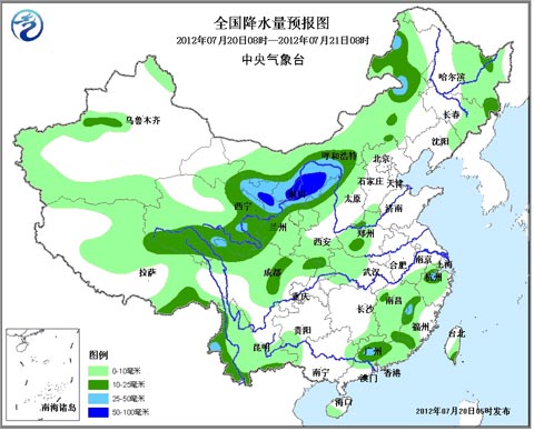 西北地區(qū)東部華北東北等地有強降雨