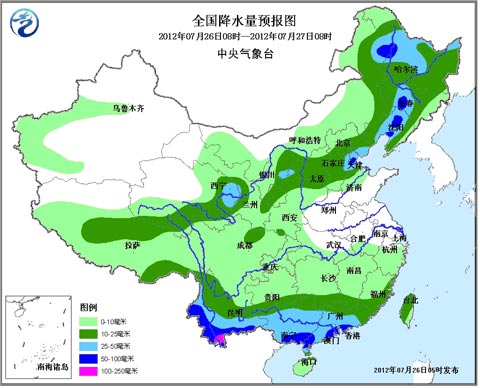 未來(lái)兩天華北東北地區(qū)多明顯降雨 需加強(qiáng)防御