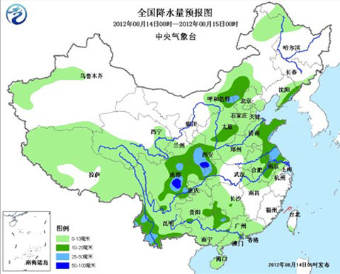 江淮江南多雷雨 川東至江南高溫范圍擴(kuò)大