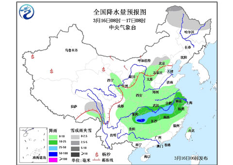 江南等地雨水頻頻 甘肅內(nèi)蒙古風(fēng)沙再起