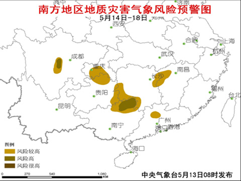 14日至18日南方地區(qū)將再次出現強降雨 