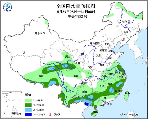 廣西貴州等地仍有強(qiáng)降雨 北方大部陽(yáng)光相伴