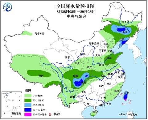 東北四川盆地有較強降雨 需防洪澇地質(zhì)災害