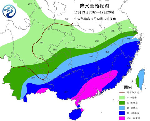 南方將有較強(qiáng)降雨 部分雨量接近或超過(guò)歷史同期極值