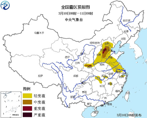 冷空氣即將入侵中東部 降水大風(fēng)明晚掃霾