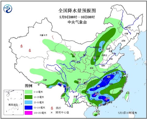 北方大風(fēng)降溫沙塵登場 南方有持續(xù)性暴雨