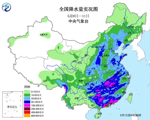 本周兩輪強(qiáng)降雨連襲南方 北方短暫回暖再降溫