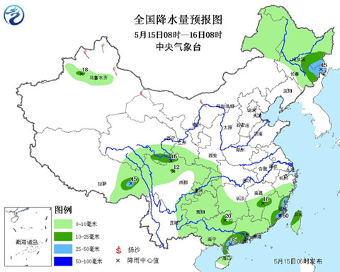 今南方降雨短暫減弱 北方持續(xù)升溫局地超30℃