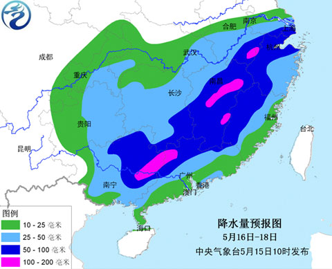 南方今夜起再迎較強(qiáng)降雨 北方氣溫持續(xù)回升