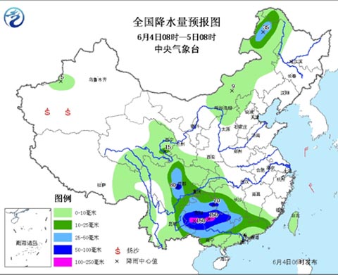 西南華南較強(qiáng)降雨持續(xù) 華北黃淮重啟炎熱模式