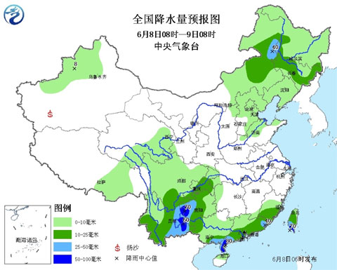 云貴等地有較強(qiáng)降雨 河南山東氣溫將達(dá)35℃