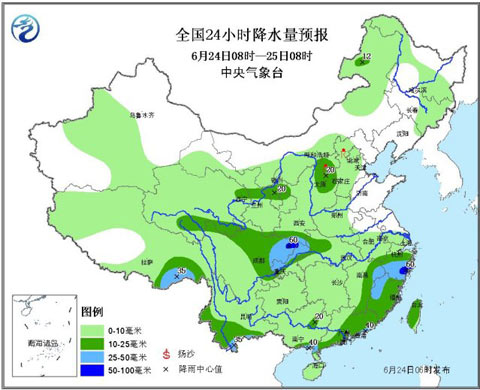 江南華南雨勢減弱 華北東北仍多雷陣雨