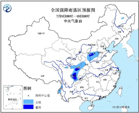 陜西山西四川等地有暴雨 南方大范圍高溫持續(xù)