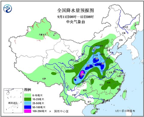 川陜等地持續(xù)強降雨 北方大部降溫4-6℃