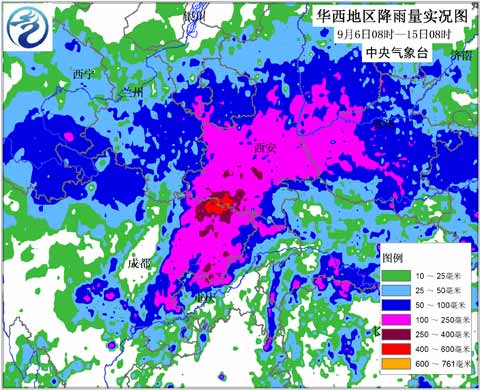 持續(xù)強(qiáng)降雨使陜西河南水資源增加明顯