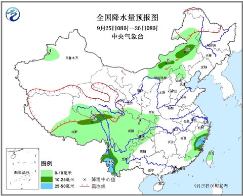 26日起長(zhǎng)江以北地區(qū)有明顯降雨