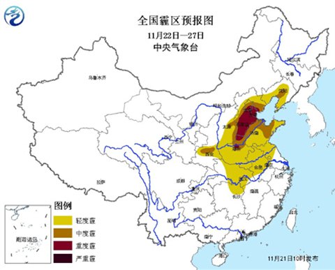 月底前無強(qiáng)冷空氣 京津冀等有中到重度霾