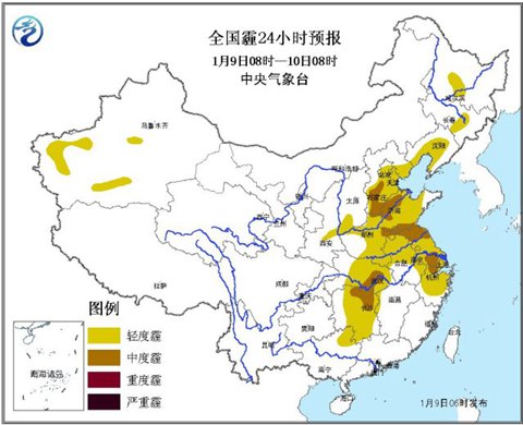 云南貴州強(qiáng)雨雪來襲 華北輕霾籠罩