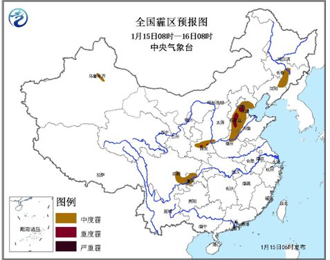 京津冀等風來明天霾散 新疆內(nèi)蒙古有雪