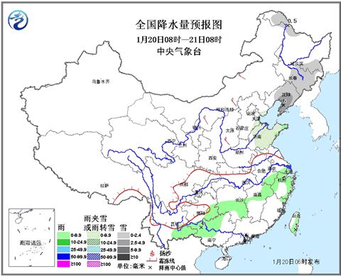 遼寧局地有大雪 江南華南陰雨增多 