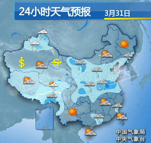 北方10多省市春雨滋潤 新疆甘肅有沙塵