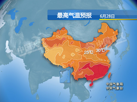 四川河南安徽等仍有暴雨 南方高溫?cái)U(kuò)張