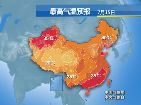 中東部高溫緩解 西南江漢地區(qū)迎強降雨